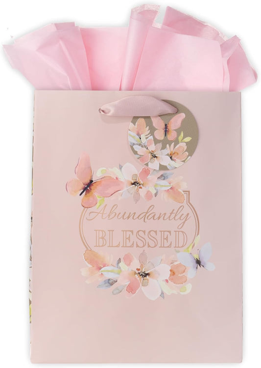 Abundantly Blessed Medium Gift Bag - Deuteronomy 7:13