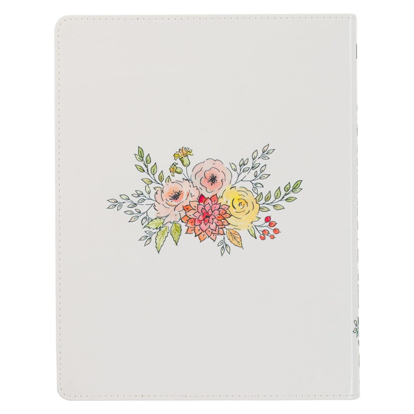 Pearlized White Faux Leather KJV My Creative Bible