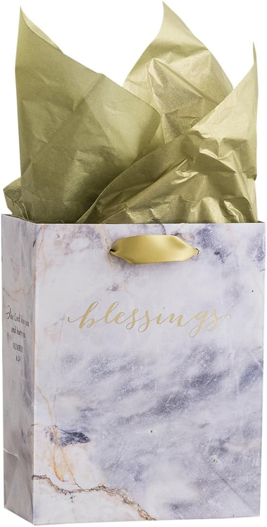 Small Specialty Gift Bag - Marbled Blessings