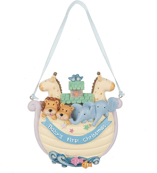 Baby's 1st Christmas Noah's Ark Ornament, 4"
