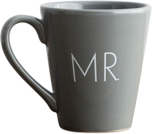 DaySpring Mr. Better Together Inspirational Ceramic Coffee Mug, 12 ounces, Gray