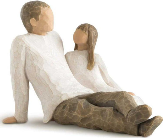 Willow Tree Father and Daughter, Sculpted Hand-Painted Figure