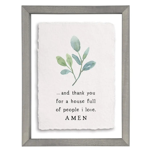House Full Amen - Floating Art Rectangle