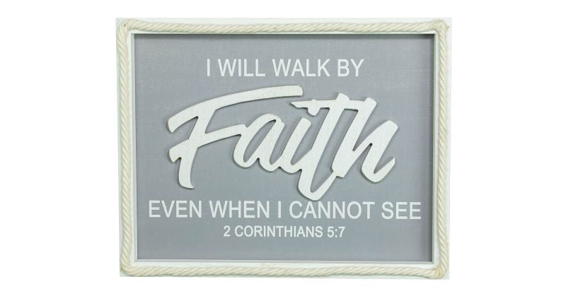 Faith Possible Scripture Wall Plaque
