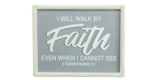 Faith Possible Scripture Wall Plaque