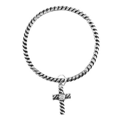 Stretch Bracelet with Cross Charm