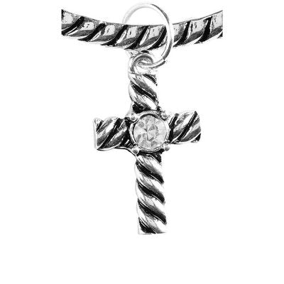 Stretch Bracelet with Cross Charm