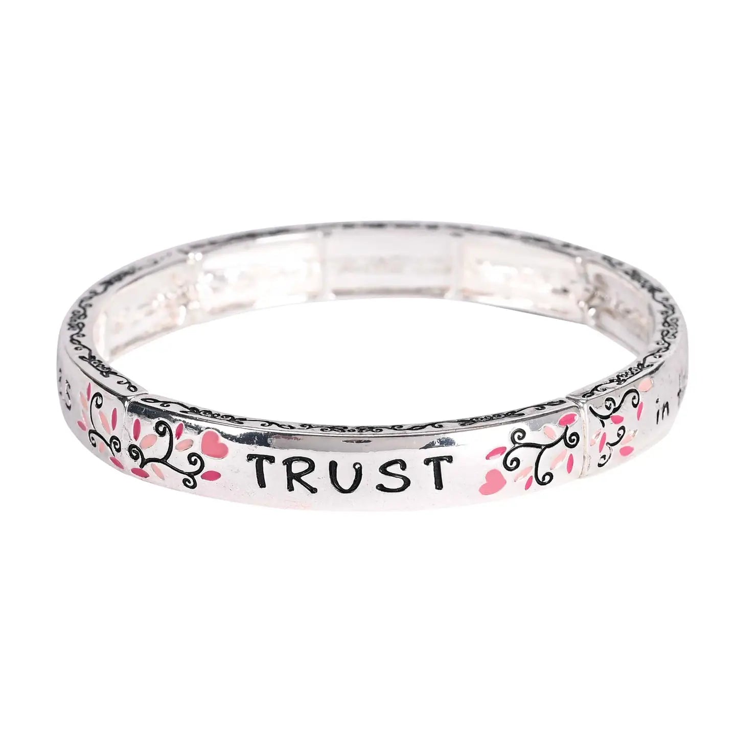 Stretch Bracelet Proverbs 3:5 Floral