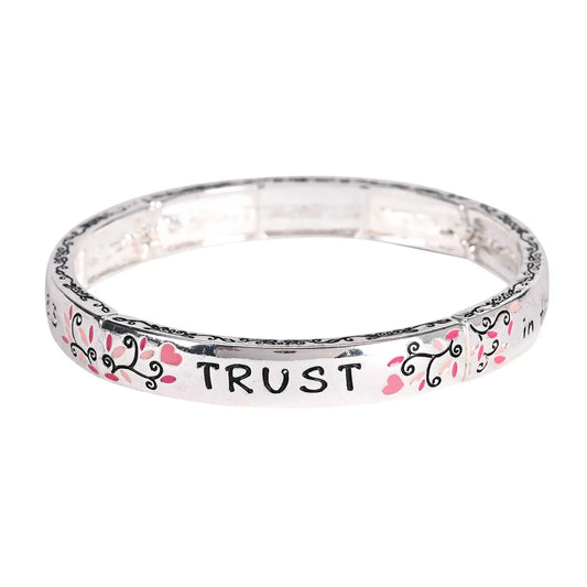 Stretch Bracelet Proverbs 3:5 Floral