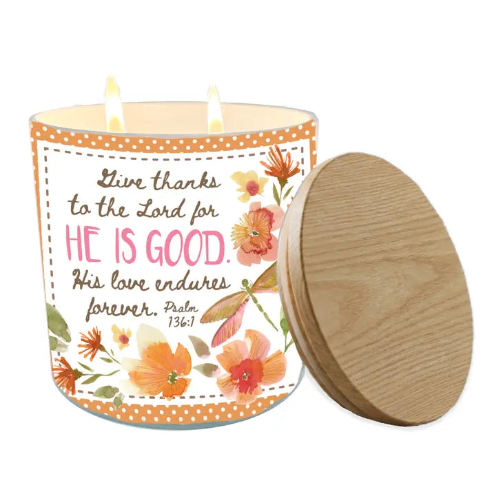 Soy Candle Give Thanks To the Lord 13 oz