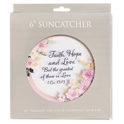 Faith, Hope, Love Suncatcher