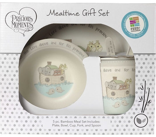 Precious Moments Noah's Ark Mealtime Set, 5 Pieces