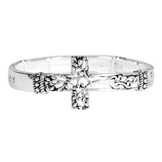 Stretch Bracelet John 3:16 Tree of Life