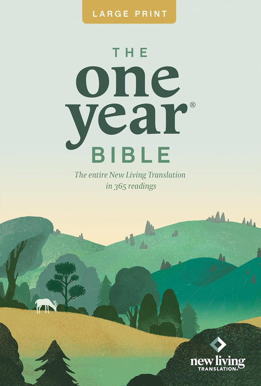 The One Year NLT Large Print Thinline Bible (Softcover)