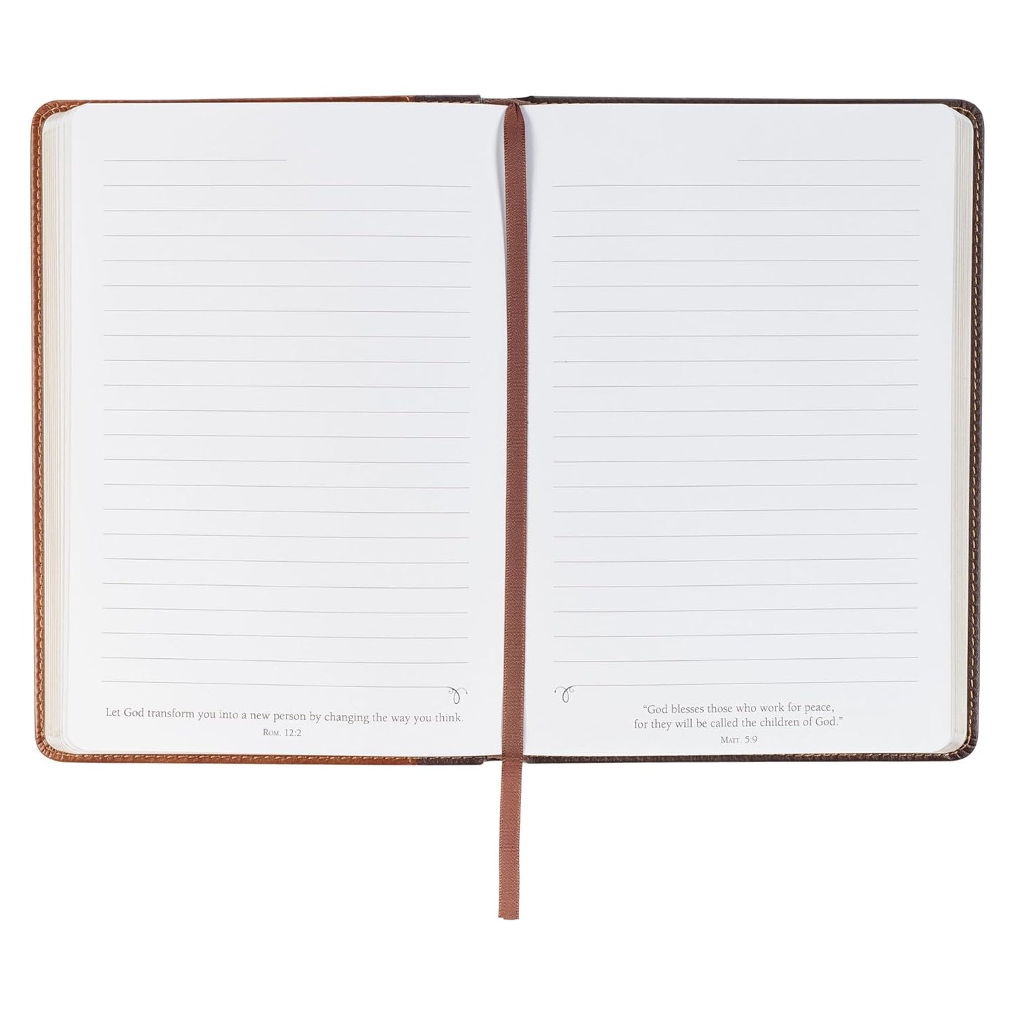 Brown Strong and Courageous Josh. 1:9 Journal Classic
