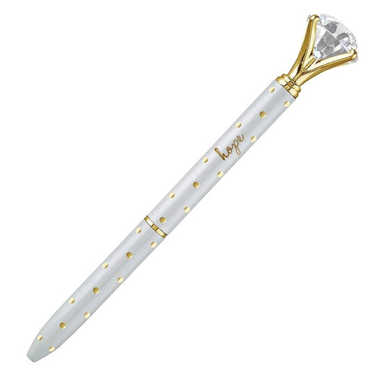 Hope Metallic Gold Dot Gem Pen