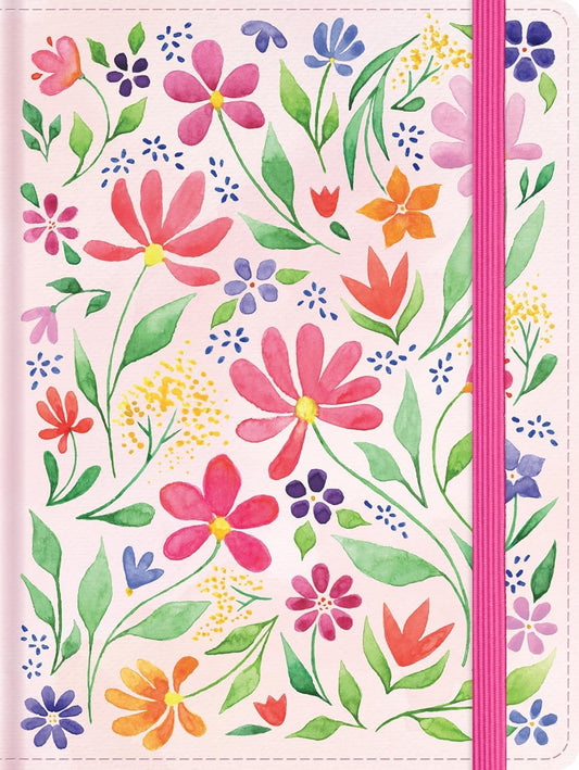 RVR 1960 Biblia de apuntes tamaño personal, floreada, tela impresa / RVR 1960 Personal size Note taking Bible Floral, cloth over boards (Spanish Edition)