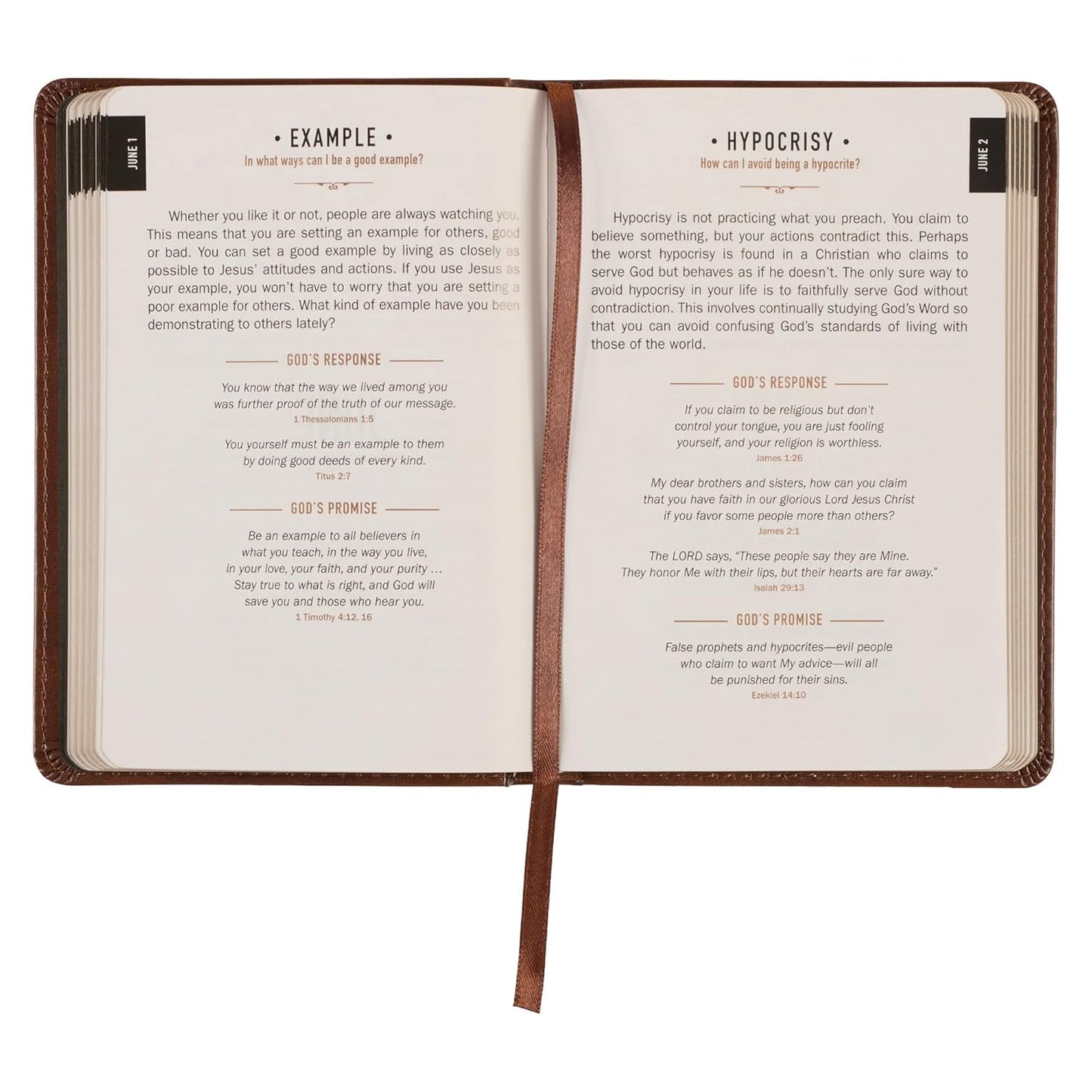 One Minute with God for Men 365 Devotions, Brown Faux Leather