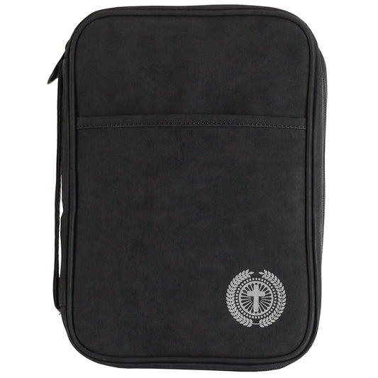 Bible Cover Black with Cross Large