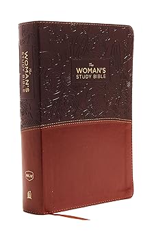 NKJV, The Woman's Study Bible, Leathersoft, Brown/Burgundy