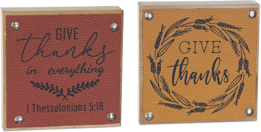 Give Thanks Harvest Sign