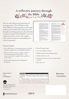 NIV, Journal the Word Bible for Women (Perfect for Note-Taking), Leathersoft, Teal, Red Letter, Comfort Print
