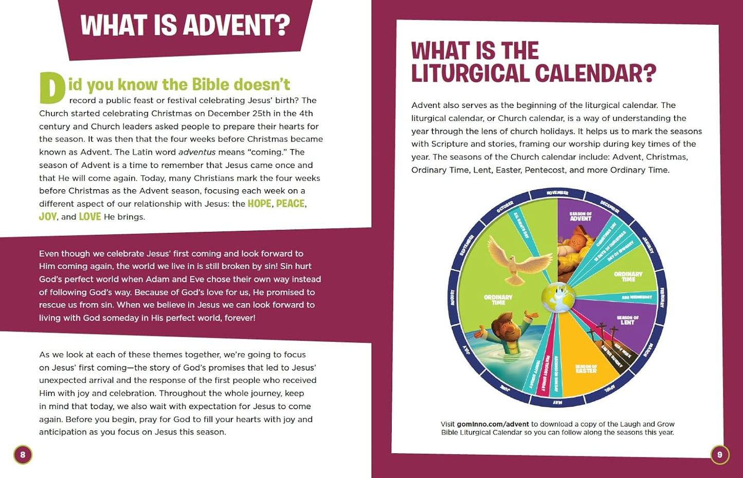 Laugh and Grow Bible Family Advent Devotional: A Four-Week Journey Through the Christmas Story