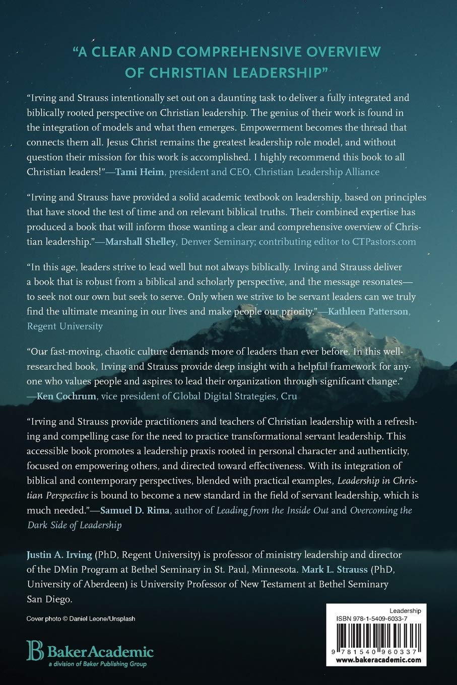 Leadership in Christian Perspective: Biblical Foundations and Contemporary Practices for Servant Leaders