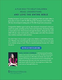 The Bible Recap Kids' Devotional: 365 Reflections and Activities for Children and Families by Tara-Leigh Cobble