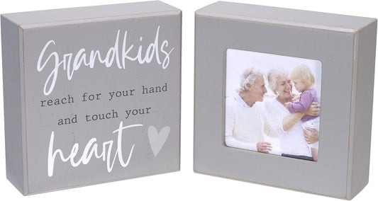 Grandkids 2 Piece, Block Sign And Picture Frame