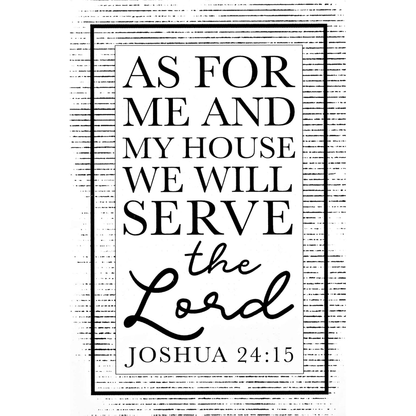 As For Me and My House Itty Bitty Blessings Card