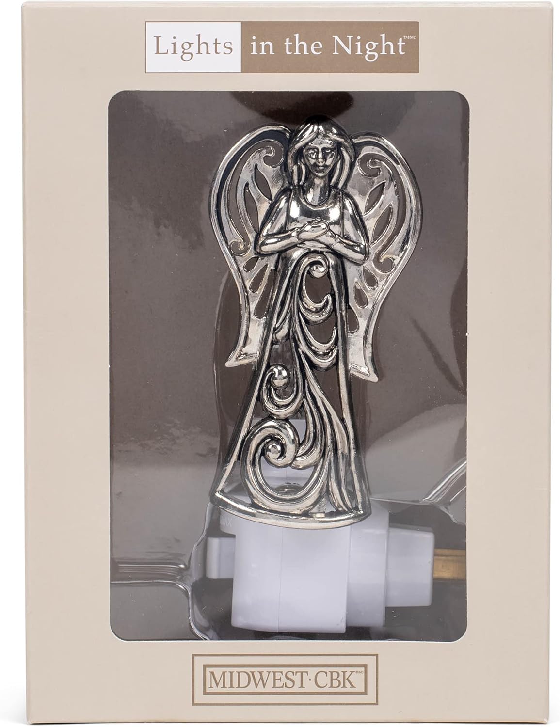 Silver Angel Night Light