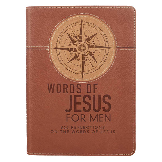 Devotional Words of Jesus for Men Faux Leather