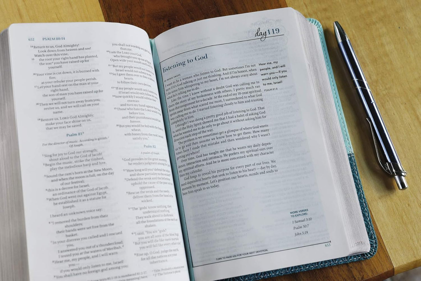 NIV, Real-Life Devotional Bible for Women, Compact, Leathersoft, Teal