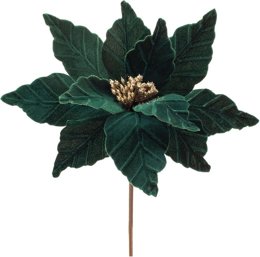 POINSETTIA STEM GREEN VELVET