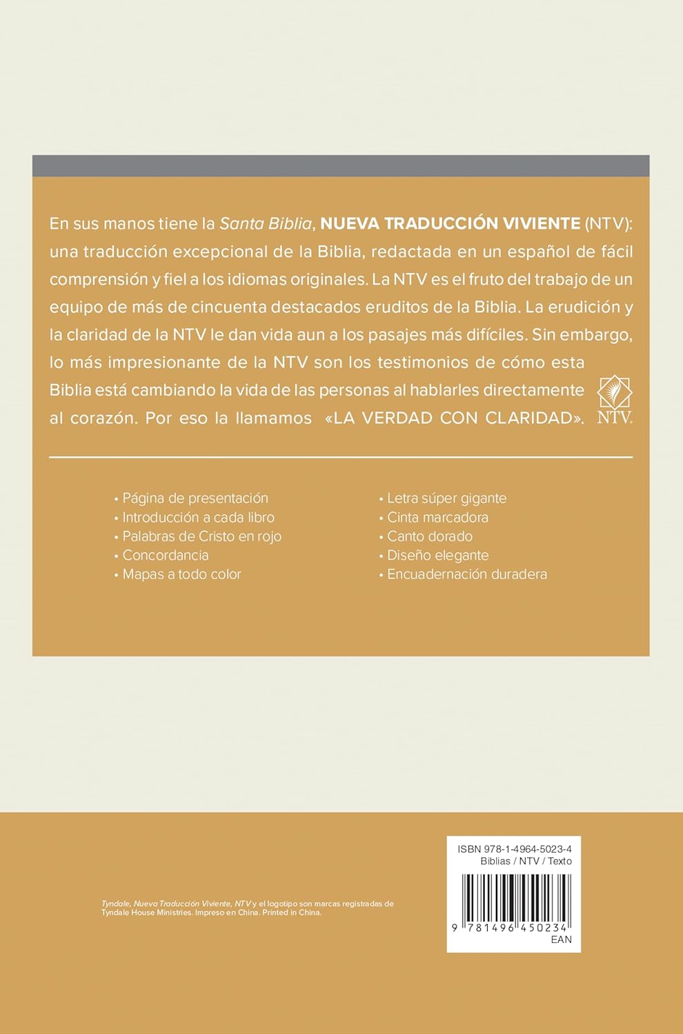 Santa Biblia NTV, letra súper gigante (Tapa dura, Vino tinto, Letra Roja) (Spanish Edition)