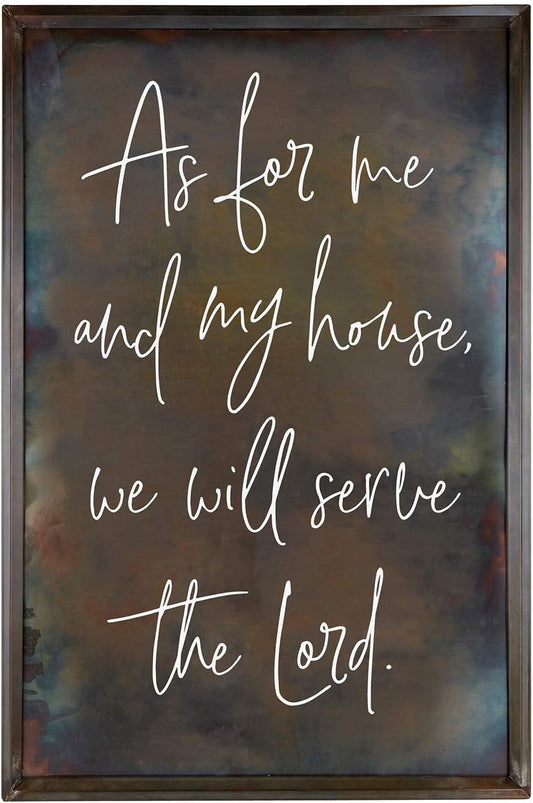 My House Metal Wall Art, 18 x 30-Inch,