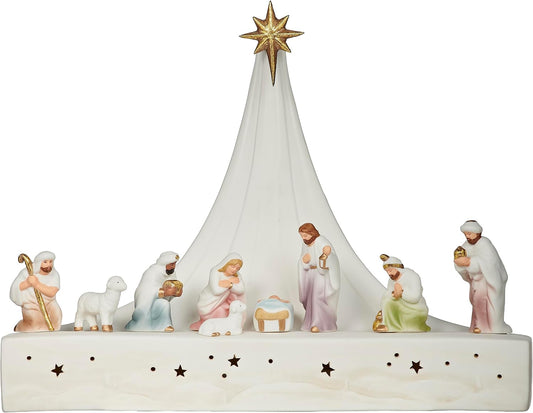 [139611] LED Nativity Scene with Star, 7.25"