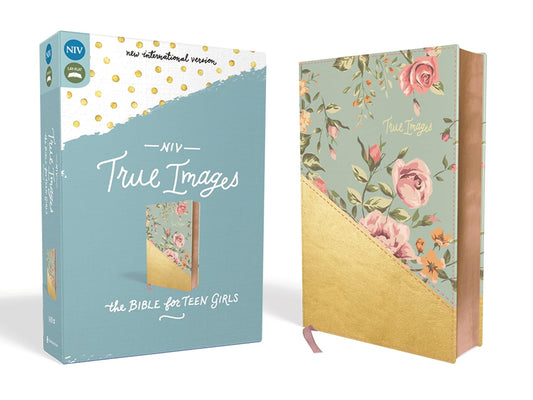 NIV, True Images Bible: The Bible for Teen Girls, Imitation Leather, Blue and Gold