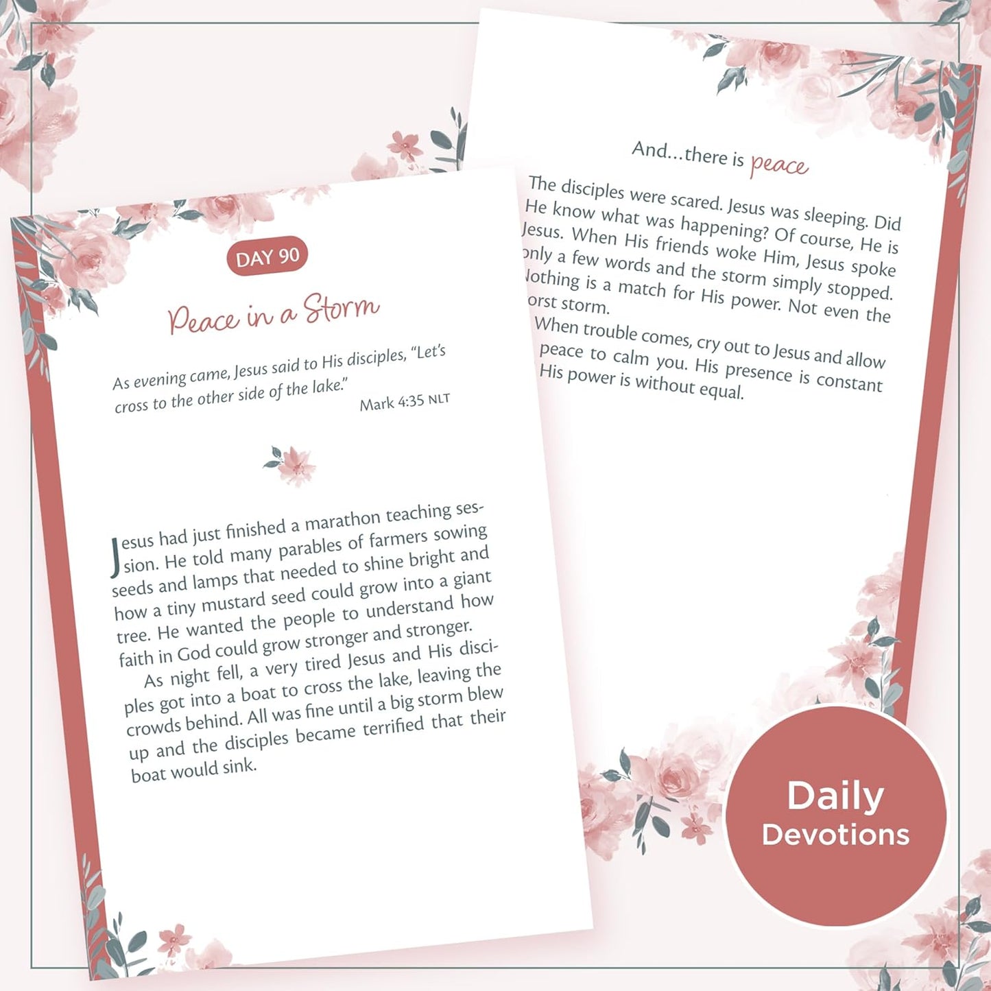 Trusting in God's Plan Teal Faux Leather 90-Day Devotional