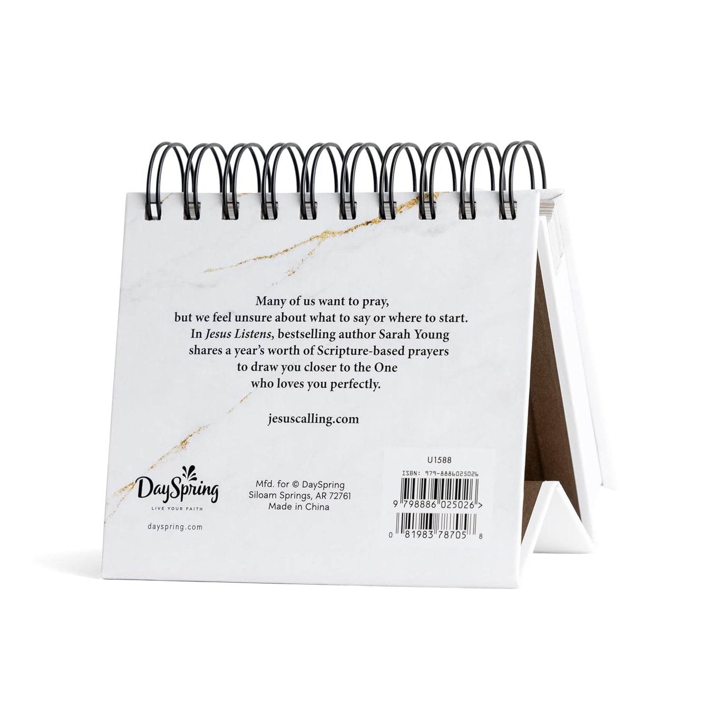 Jesus Listens: Daily Devotional Prayers of Peace, Joy and Hope - An Inspirational DaySpring DayBrightner - Perpetual Calendar