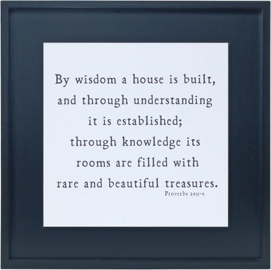 Proverbs 24 Plaque, 19.75" Square