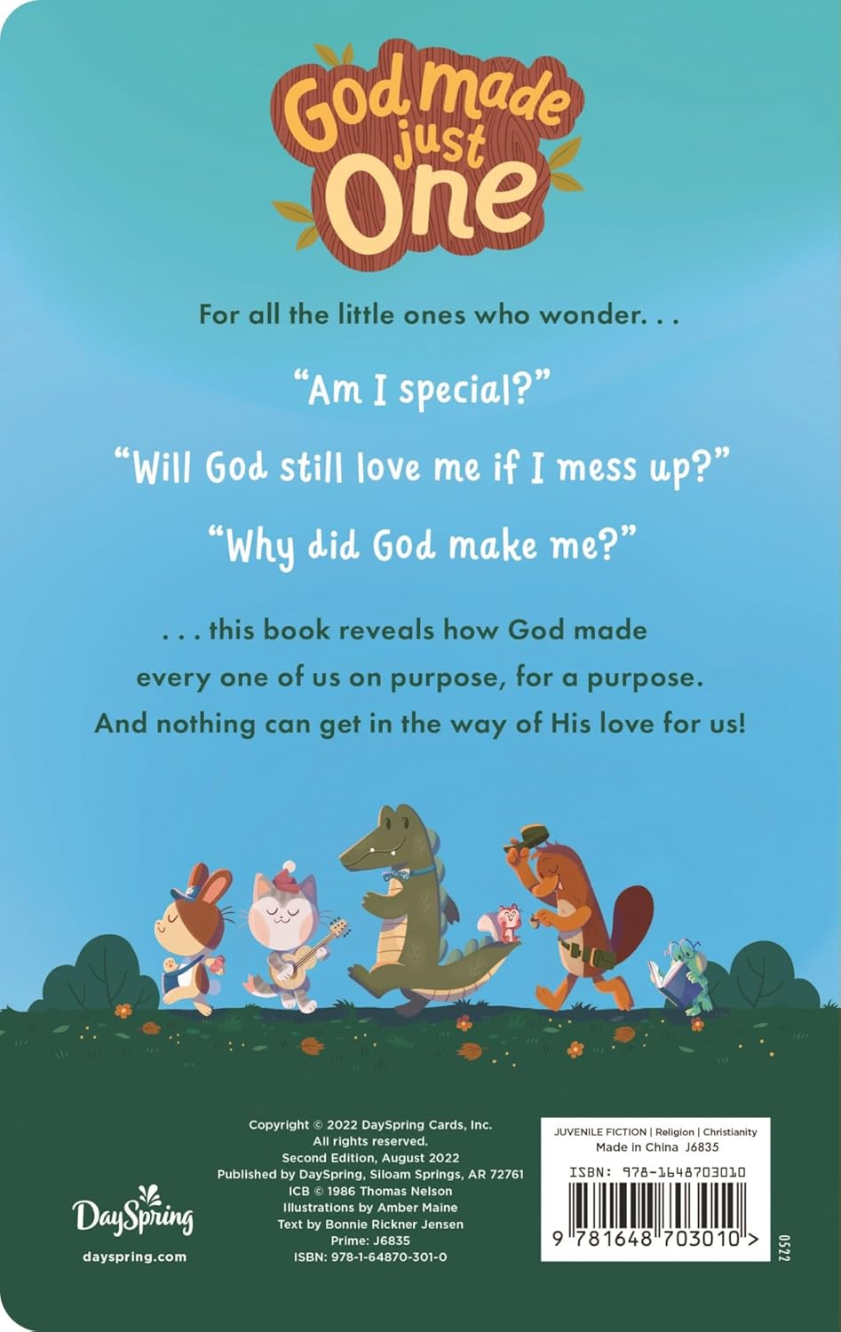 God Made Just One, Board Book