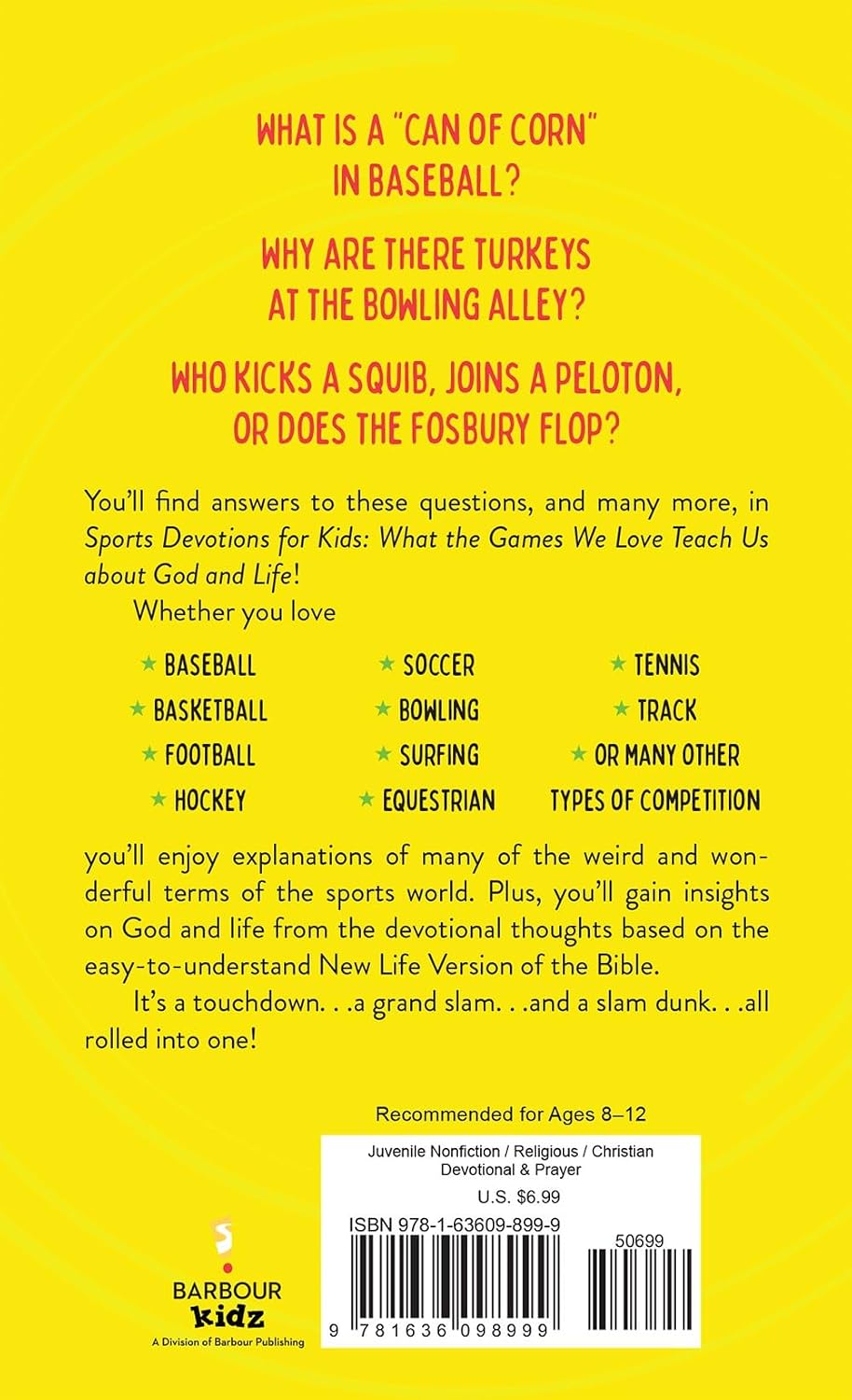 Sports Devotions for Kids: What the Games We Love Teach Us about God and Life
