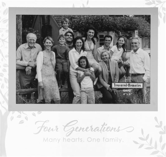 Four Generations Family Tree Picture Frame, 4" x 6"