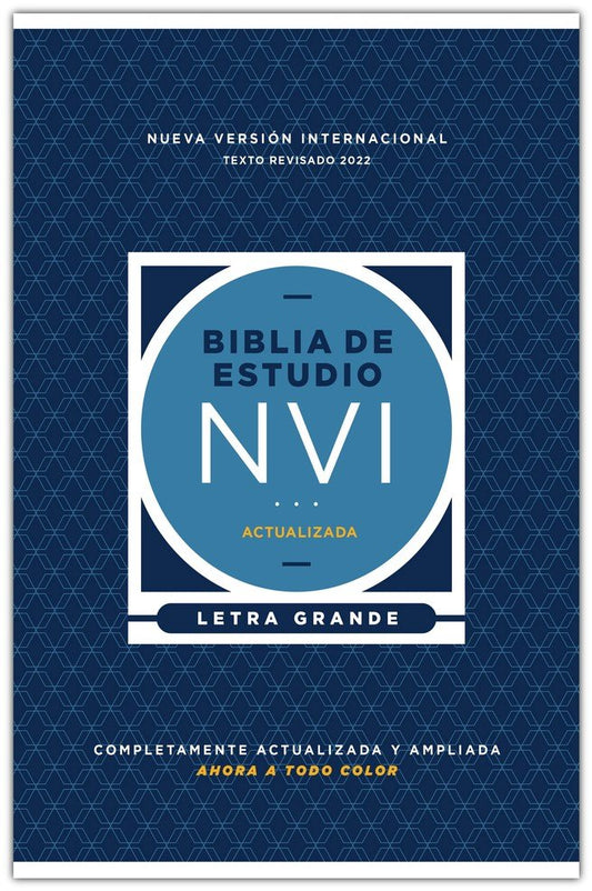 NVI Biblia de Estudio, Texto revisado 2022, Letra grande, Tapa Dura (Study Bible, Revised text 2022, Large print)
