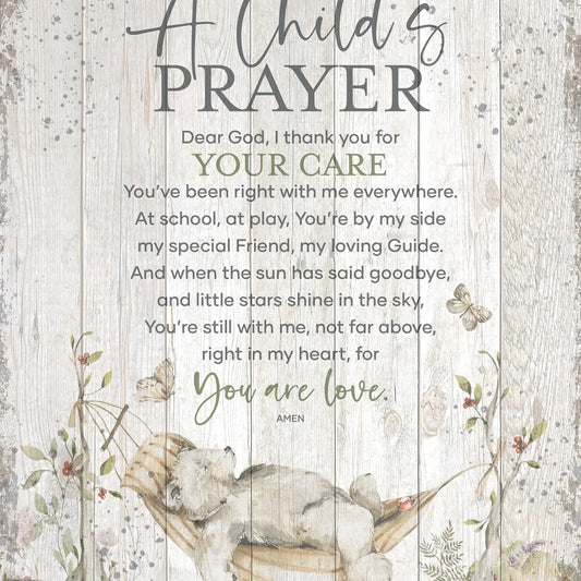 A Child's Prayer - Timberland Art 11.75X15