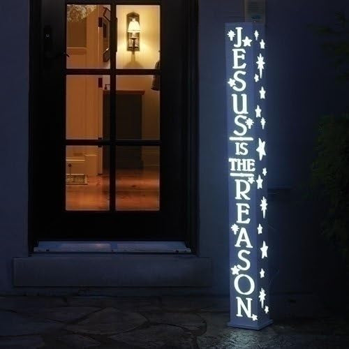 48" Jesus is the Reason Light Post