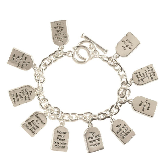 BRACELET 10 COMMANDMENTS OVAL LINKS