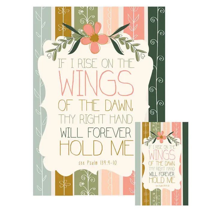 On the Wings - Faith Sympathy Card- SSC113453